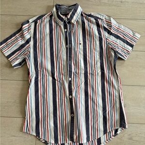 Tommy Hilfiger Men's Striped Short Sleeve Polo